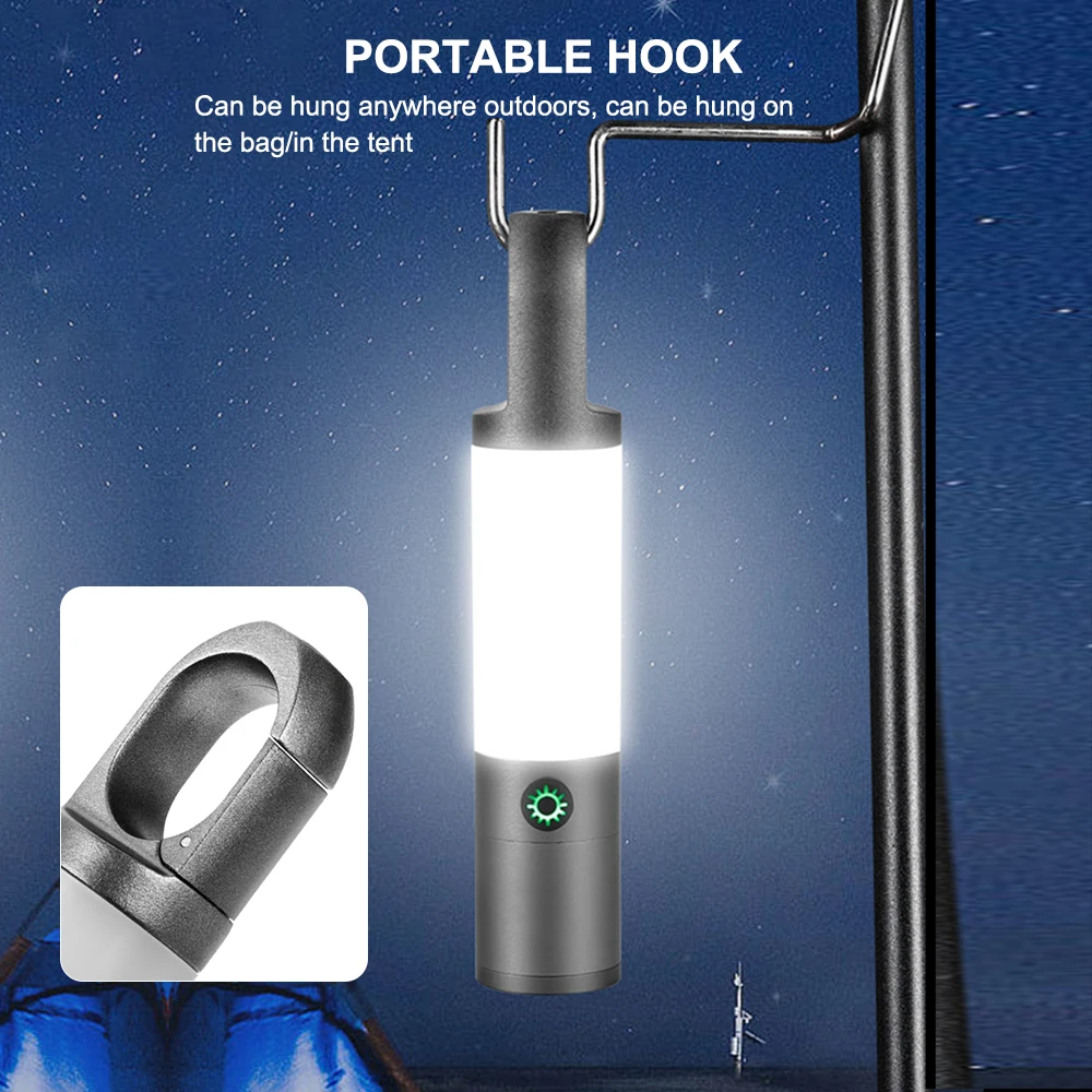 H20 LED Torchlight 1000LM Waterproof IPX4 Type C USB Rechargeable