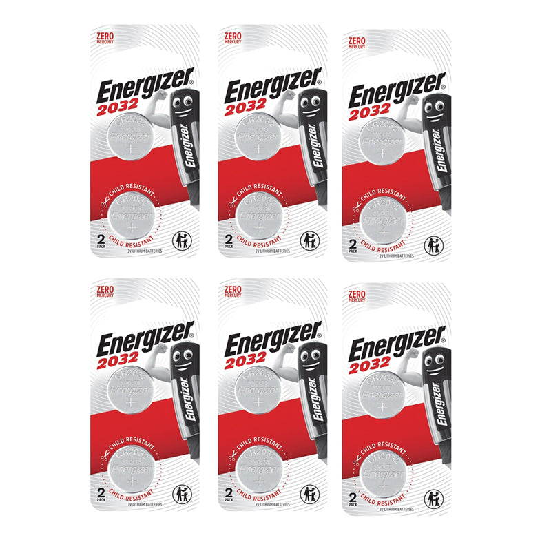 Energizer 2032 CR2032 Lithium Coin Battery 2 Piece Pack