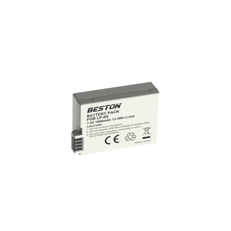 Beston Canon LP-E8 replacement battery - 1 Year Warranty