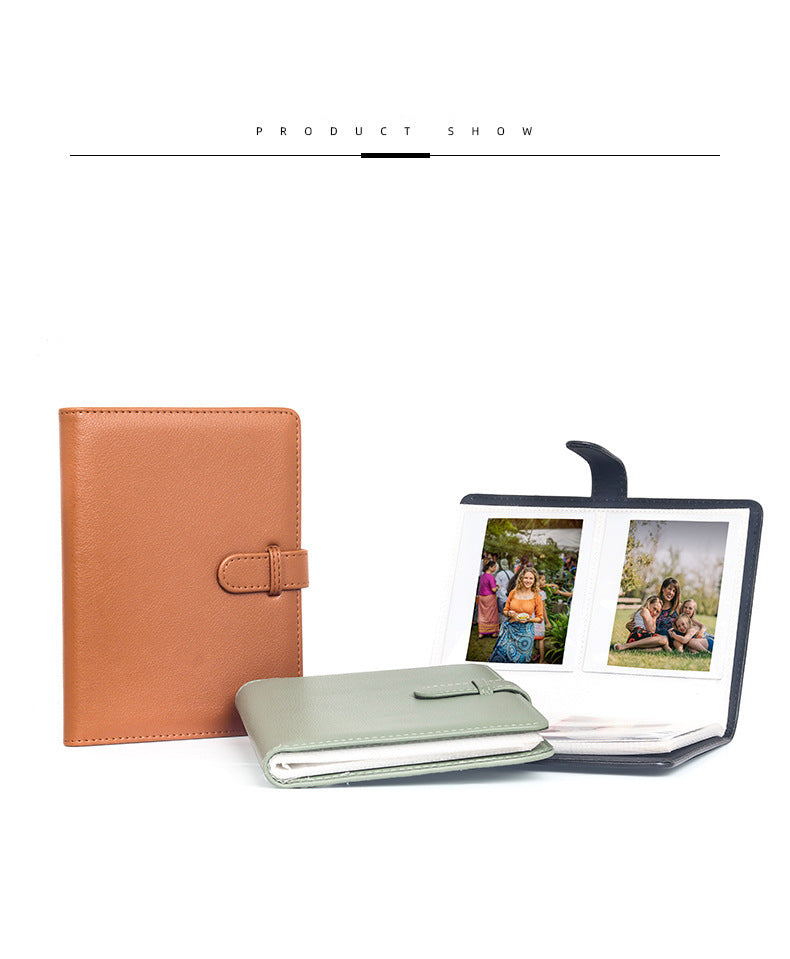 80 Pockets Instax Wide Film Photo PU Leather Album for Fujifilm Instax Wide Films