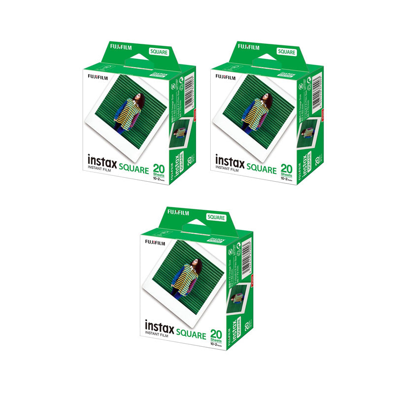 Fujifilm Instax Square Plain White Instant Film - 20 sheets