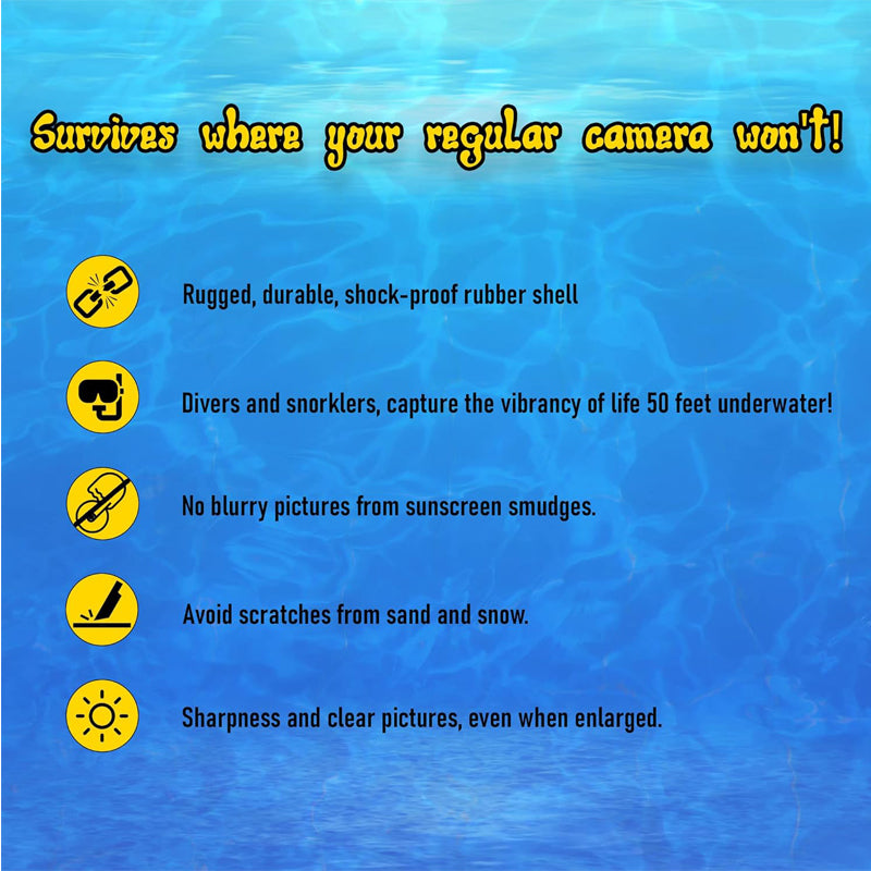 Kodak 35mm Waterproof 35mm One-Time-Use Disposable Camera (27 Exposures)