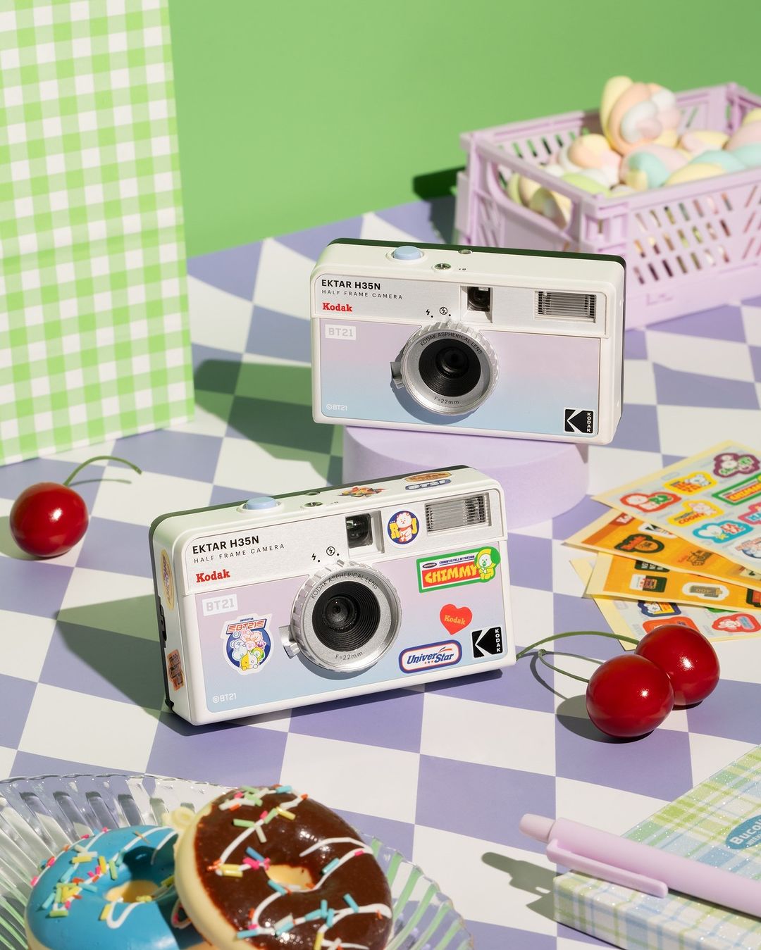 RETO KODAK EKTAR H35N Half Frame 35mm Film Camera BT21 EDITION