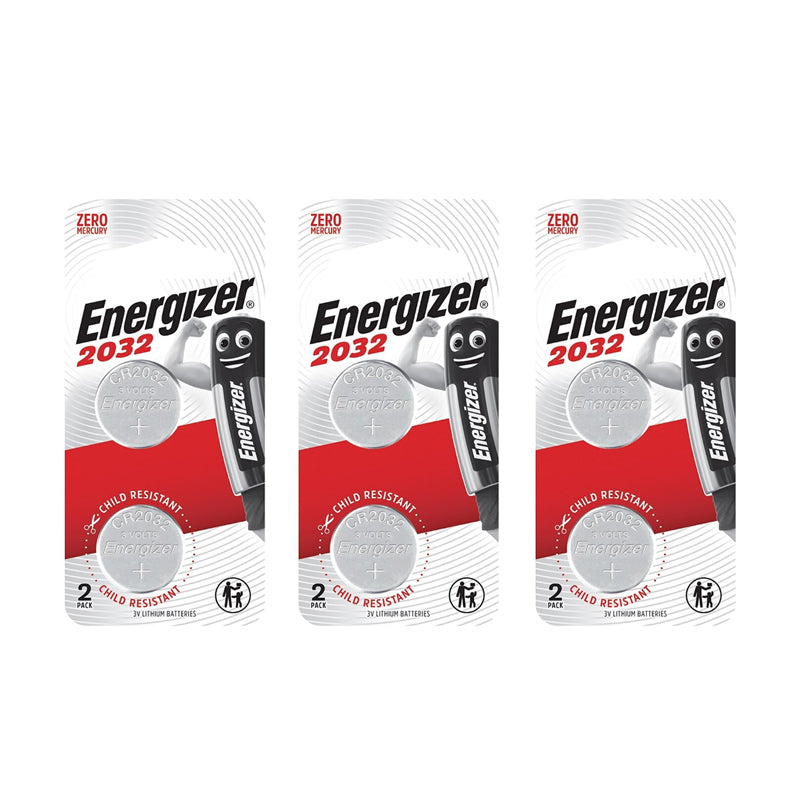 Energizer 2032 CR2032 Lithium Coin Battery 2 Piece Pack