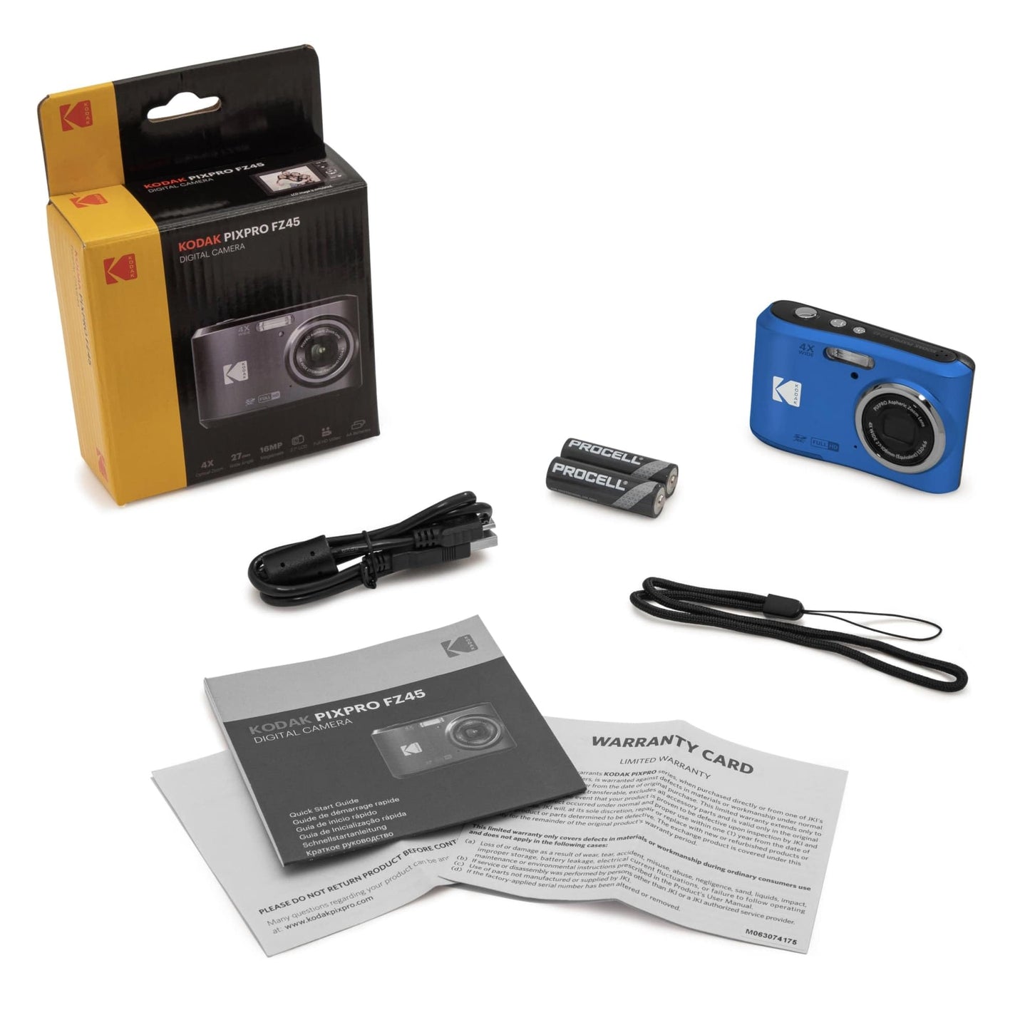 Kodak PIXPRO FZ45 Compact Digital Camera 4X Optical Zoom 27mm Wide Angle 1080P