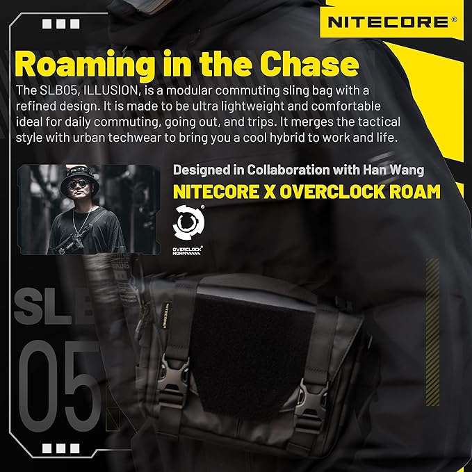 Nitecore SLB05 Modular Commuting Sling Bag Crossbody Shoulder Bag