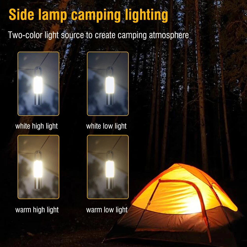 H20 LED Torchlight 1000LM Waterproof IPX4 Type C USB Rechargeable