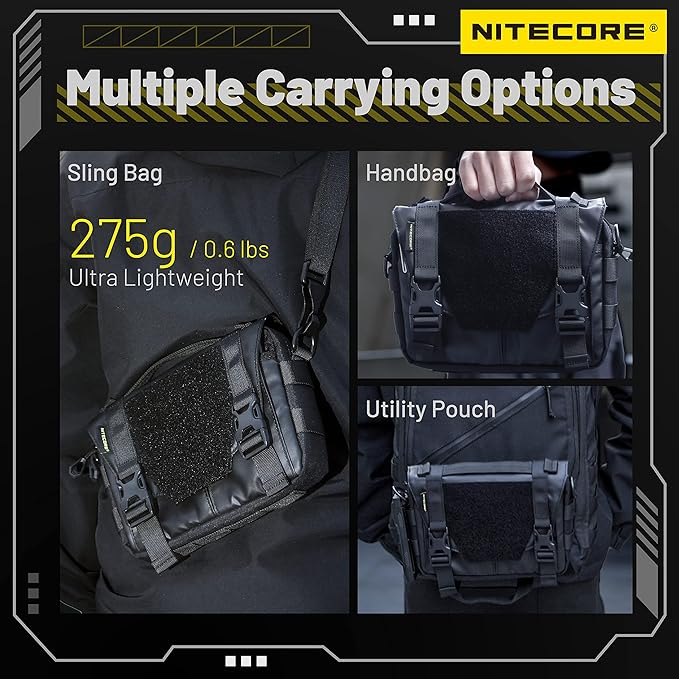 Nitecore SLB05 Modular Commuting Sling Bag Crossbody Shoulder Bag