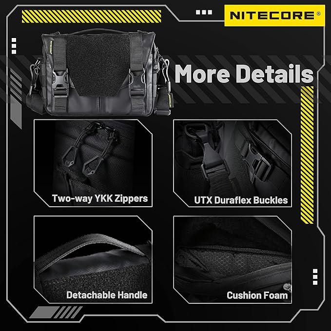 Nitecore SLB05 Modular Commuting Sling Bag Crossbody Shoulder Bag