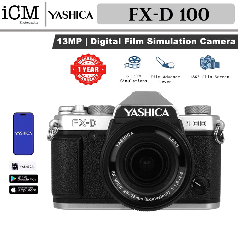 Yashica FX-D 100 Digital Film Simulation Camera 13mp – ICM Photo