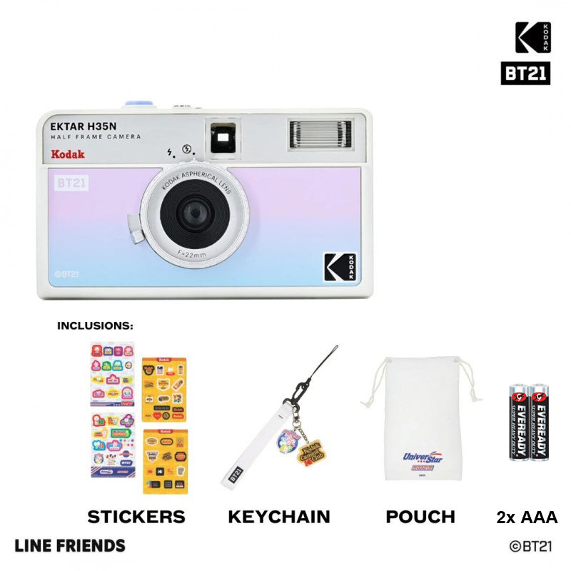 RETO KODAK EKTAR H35N Half Frame 35mm Film Camera BT21 EDITION