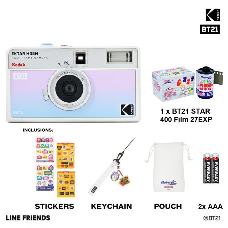 RETO KODAK EKTAR H35N Half Frame 35mm Film Camera BT21 EDITION