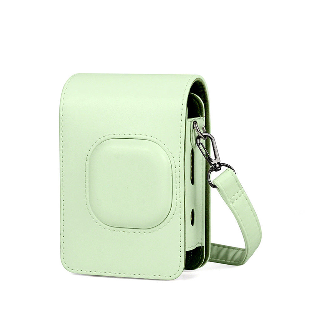 Fujifilm Instax Mini Liplay Printer PU Leather Sling Camera Bag Case with Strap