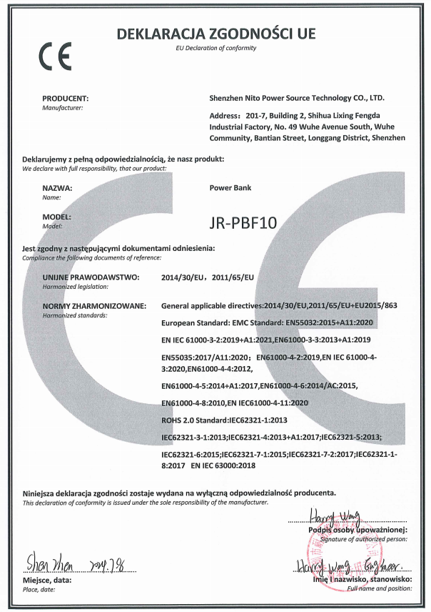 JOYROOM 100W Power Bank 75000mAh outdoor generator With Retractable Light