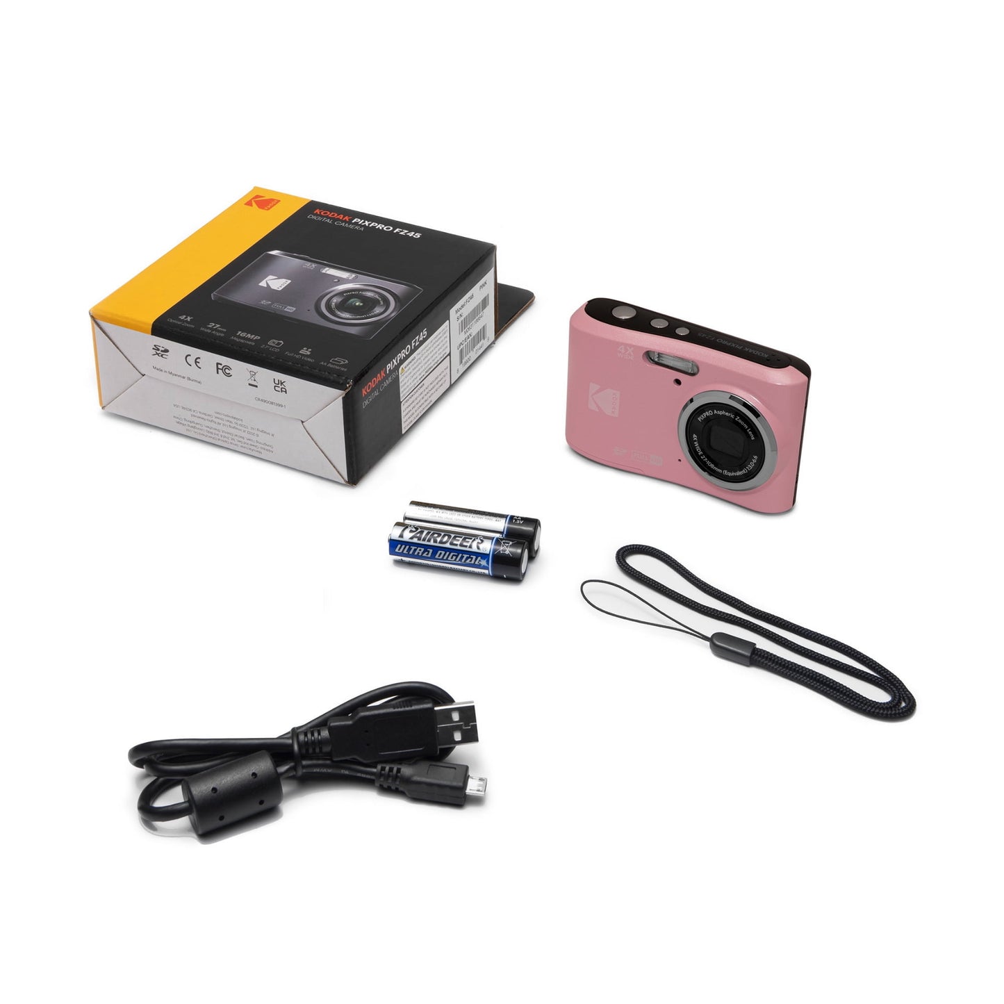 Kodak PIXPRO FZ45 Compact Digital Camera 4X Optical Zoom 27mm Wide Angle 1080P