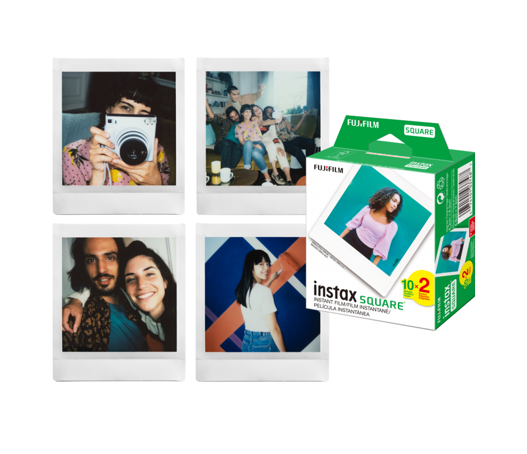 Fujifilm Instax Square Plain White Instant Film - 20 sheets