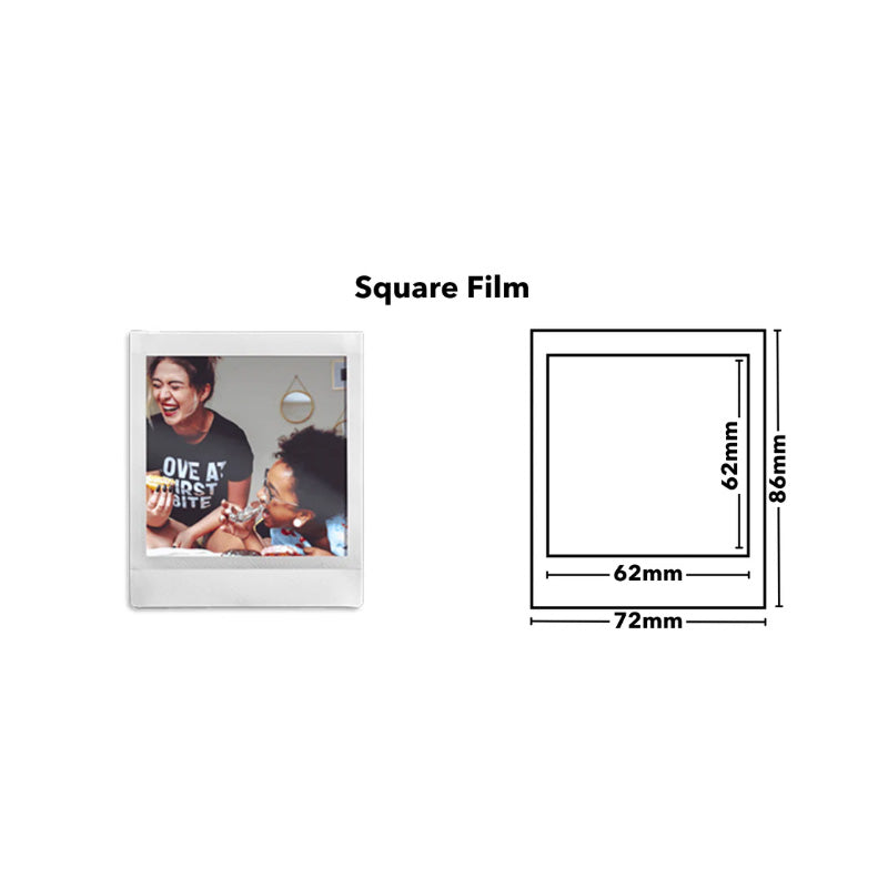 Fujifilm Instax Square Plain White Instant Film - 20 sheets