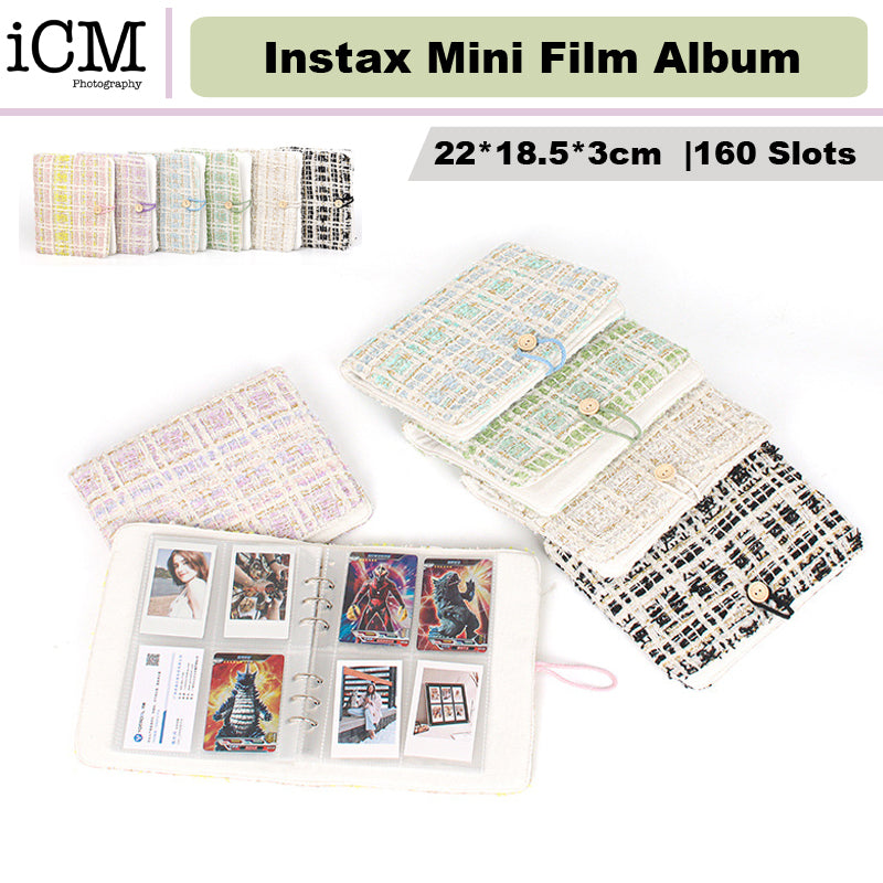 Fujifilm Instax Mini Film Album 160 Pockets Fabric Style