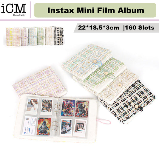 Fujifilm Instax Mini Film Album 160 Pockets Fabric Style