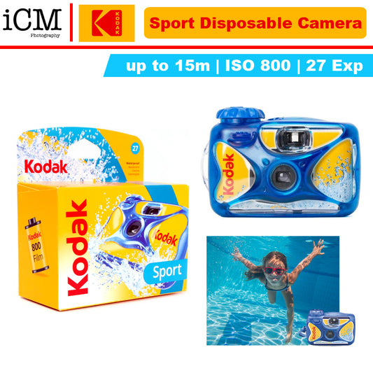 Kodak 35mm Waterproof 35mm One-Time-Use Disposable Camera (27 Exposures)