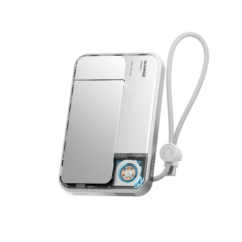 Sharge ICEMAG 3 Power bank Qi2.2 25W Wireless Magnetic Power Bank with Built in Cable
