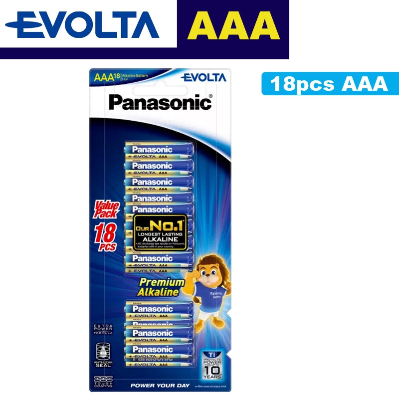 Panasonic Evolta AAA 18pcs Alkaline Battery Bundle Pack
