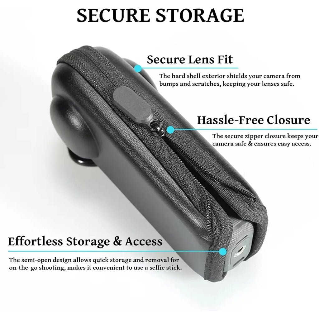 Insta360 X5 X4 PU Portable Camera Case Mini Storage Bag