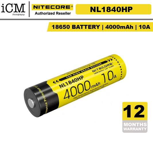Nitecore NL1840HP 4000mAh Rechargeable 18650 Battery
