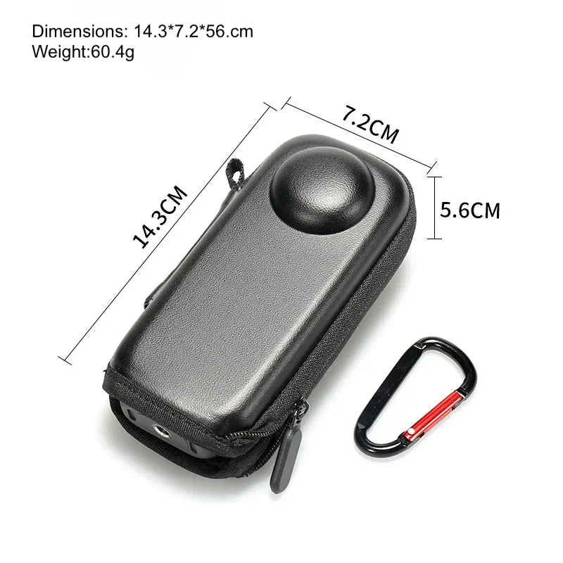 Insta360 X5 X4 PU Portable Camera Case Mini Storage Bag