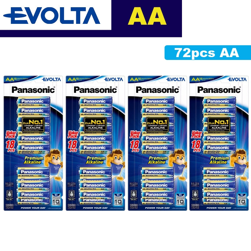 Panasonic Evolta AA 18pcs Alkaline Battery Bundle Pack