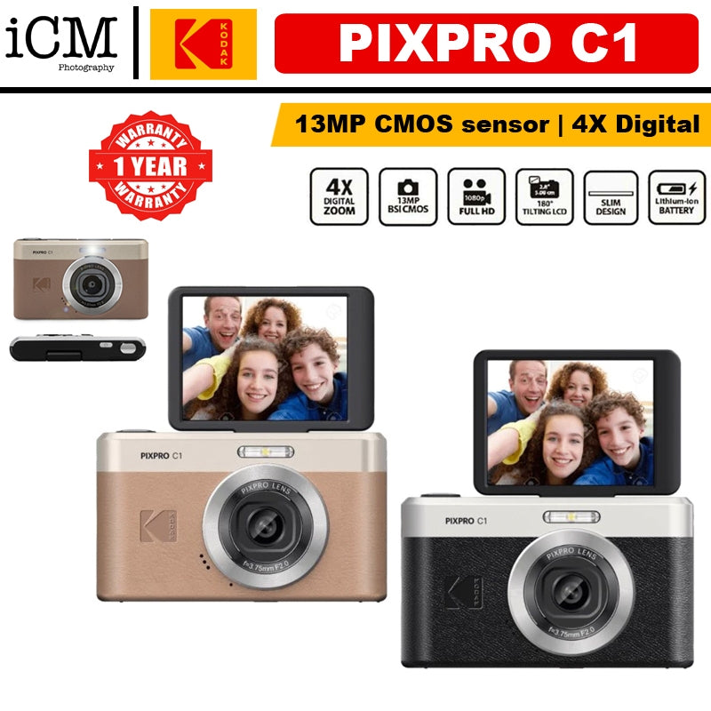 Kodak Pixpro C1 Digital Camera – ICM Photo Pte Ltd