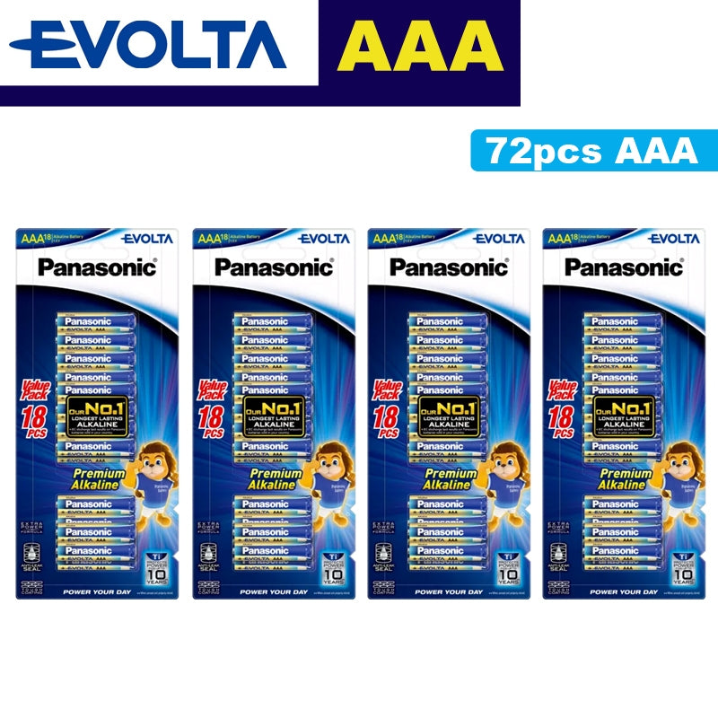 Panasonic Evolta AAA 18pcs Alkaline Battery Bundle Pack