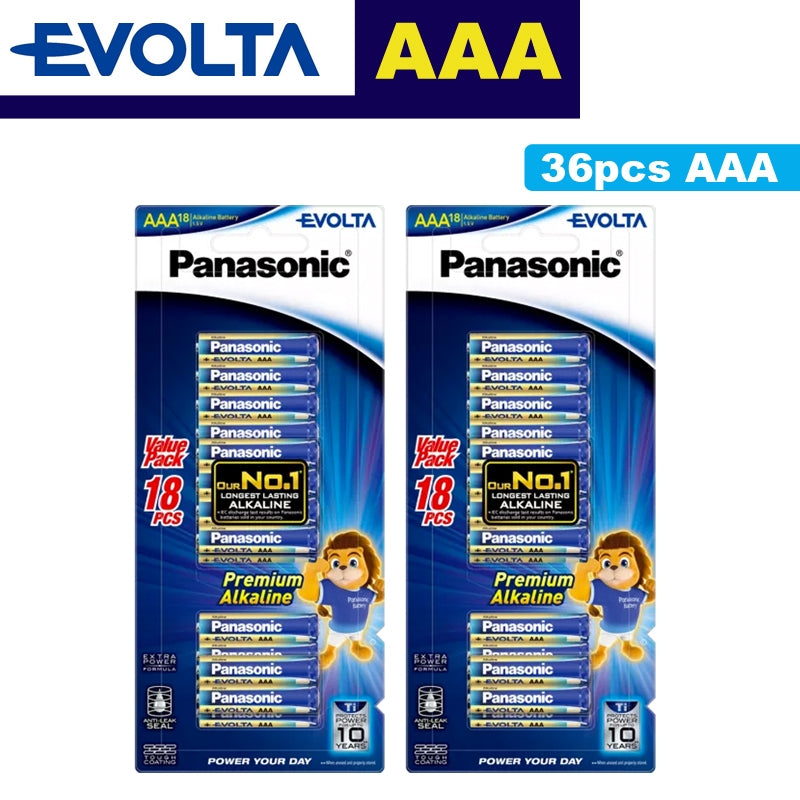 Panasonic Evolta AAA 18pcs Alkaline Battery Bundle Pack