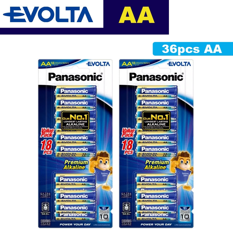 Panasonic Evolta AA 18pcs Alkaline Battery Bundle Pack