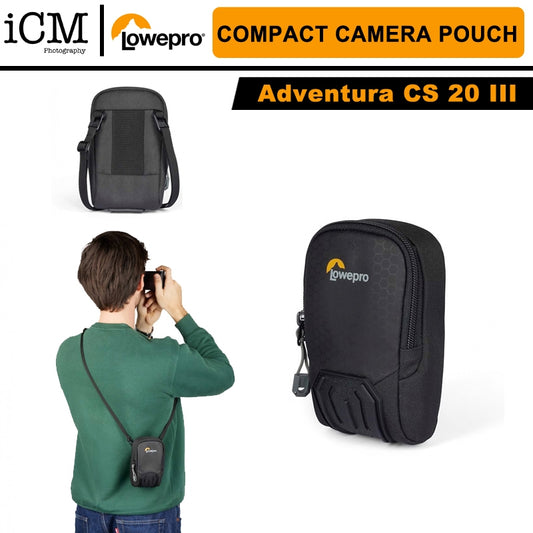 Lowepro Adventura CS 20 III Compact Digital Camera Pouch (Black)