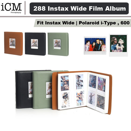 288 pockets Fujifilm Instax Wide film Album Polaroid i-Type 600 SX70