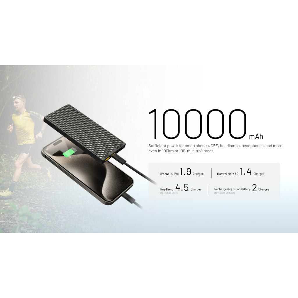 Nitecore NB10000 Gen 3 Ultra-Slim USB-C Power Bank - 18 Months Warranty