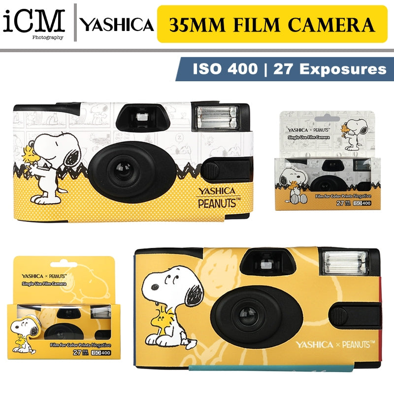 YASHICA Snoopy Peanut 35mm Disposable Film Camera – ICM Photo Pte Ltd