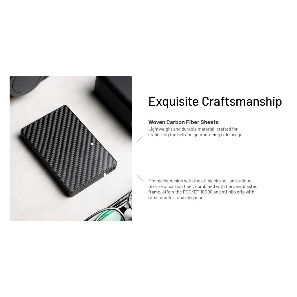 Nitecore Pocket 10000 USB-C Power Bank with Built-In Cable