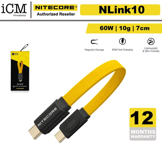 NITECORE NLINK10 USB-C Magnetic Fast Charging Cable (USB-C TO USB-C)