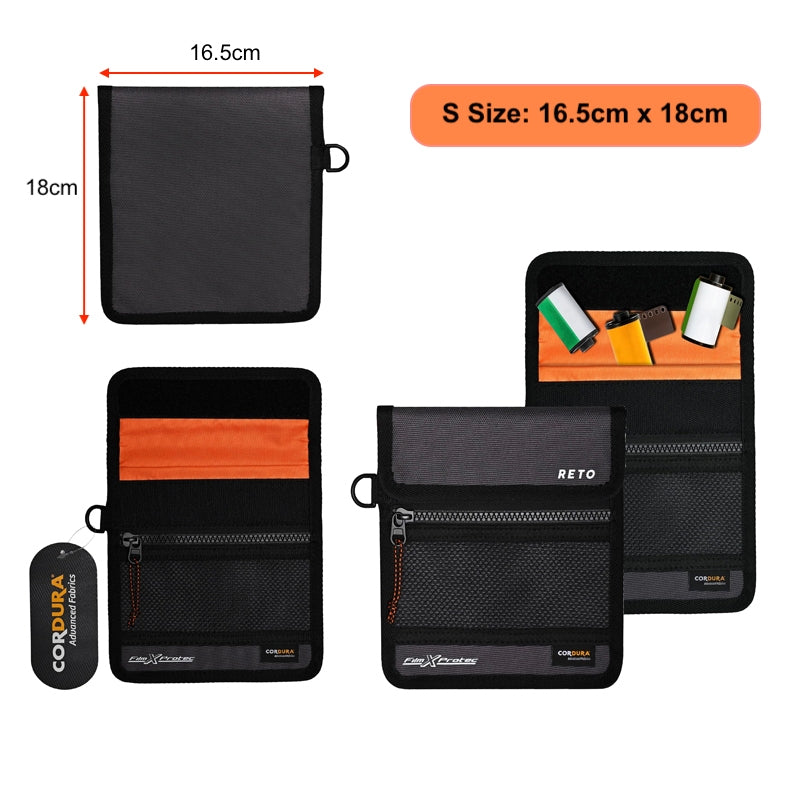 RETO Film X-Protec X-Ray Bag for 35mm film CORDURA Waterproof, X-Ray Proof, Lead-Free