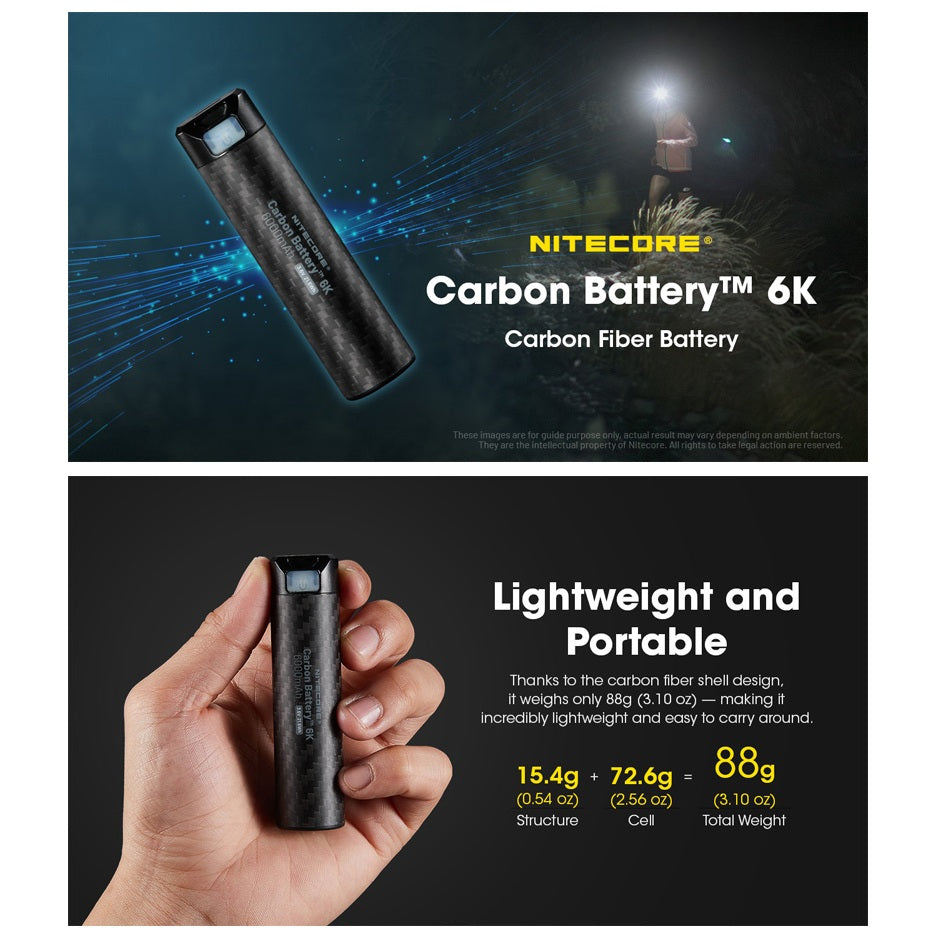 Nitecore Carbon Battery 6K USB-C 6000mAh Power Bank