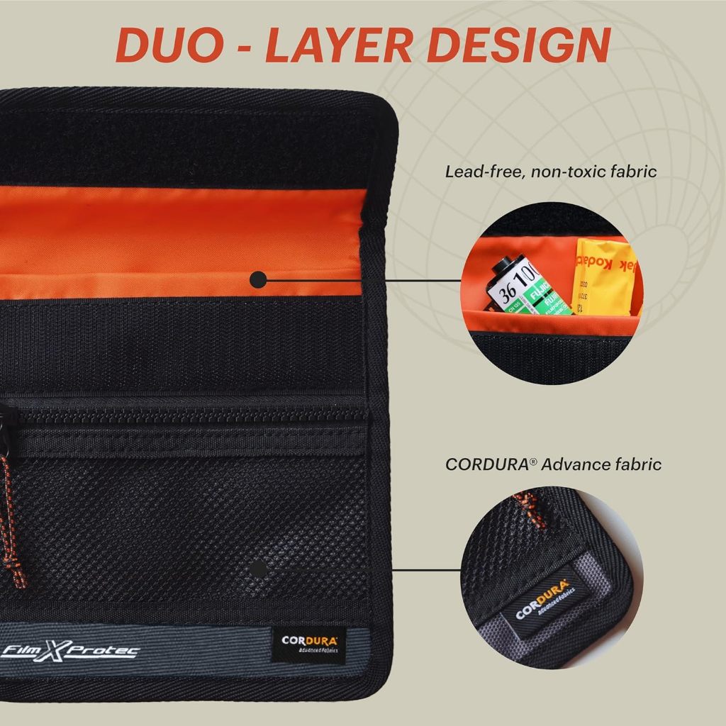 RETO Film X-Protec X-Ray Bag for 35mm film CORDURA Waterproof, X-Ray Proof, Lead-Free