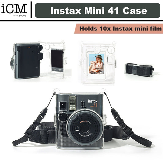 Instax mini 41 camera Clear Case with film Storage