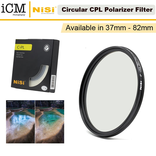 NiSi Ultra Slim CPL Circular Polarizing / Polarizer C-PL Lens Filter