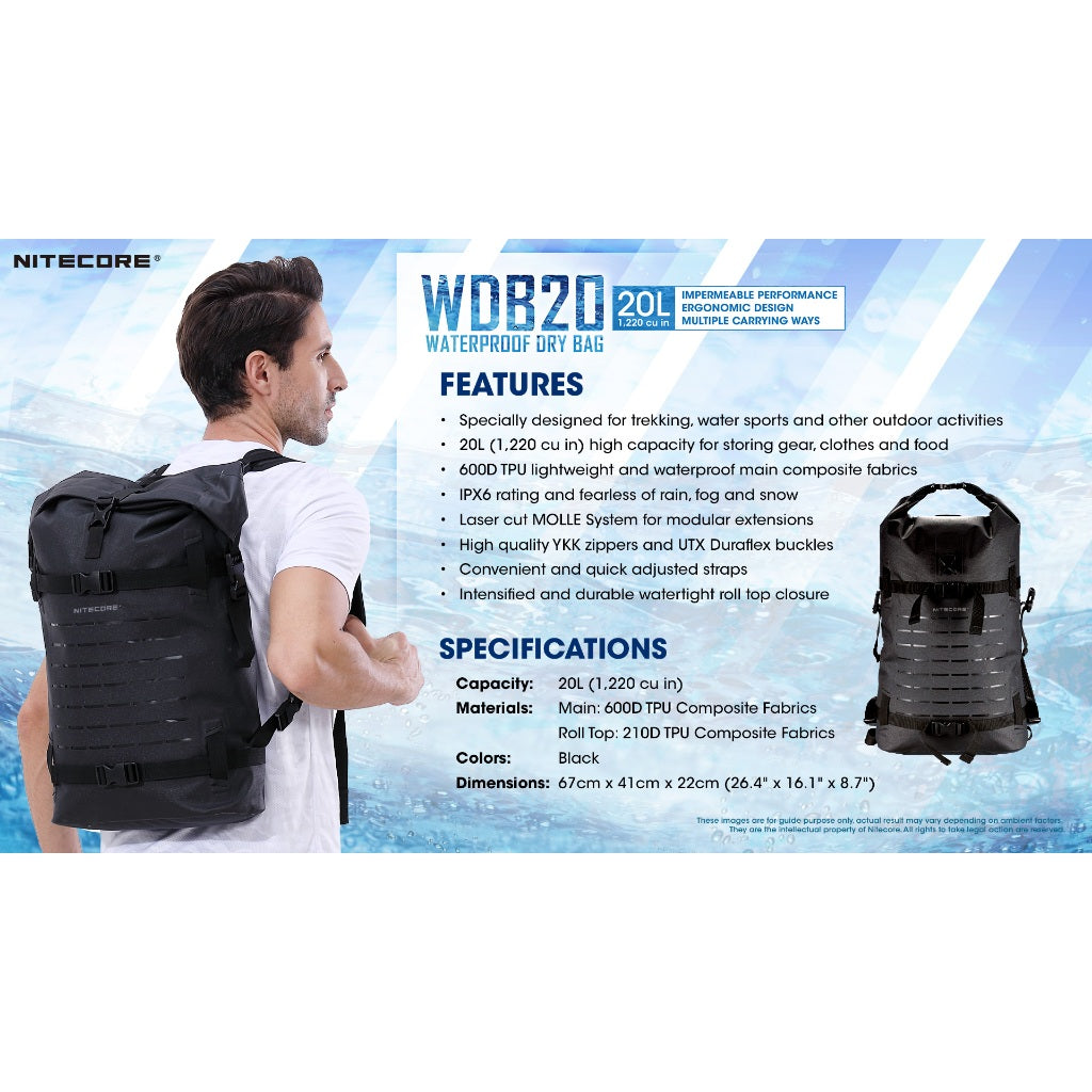 Nitecore Waterproof Dry Bag 20L Wdb20