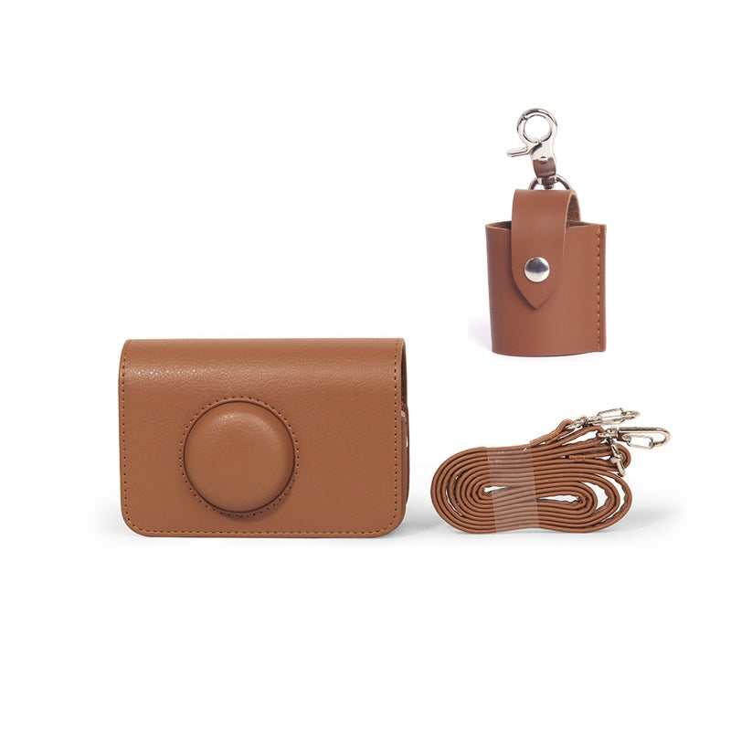 35mm Film Camera PU Leather Case Protector Camera Bag with Shoulder Strap for EKTAR H35 F9 Vibe