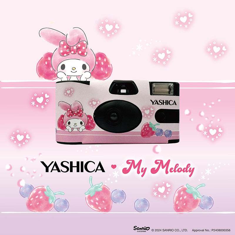 YASHICA Sanrio Disposable 35mm Film Camera Melody Kuromi Cinnamoroll