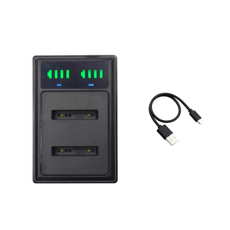 USB Dual charger for Kodak PixPro  FZ55 LB-012 Olymplus OM Li-40