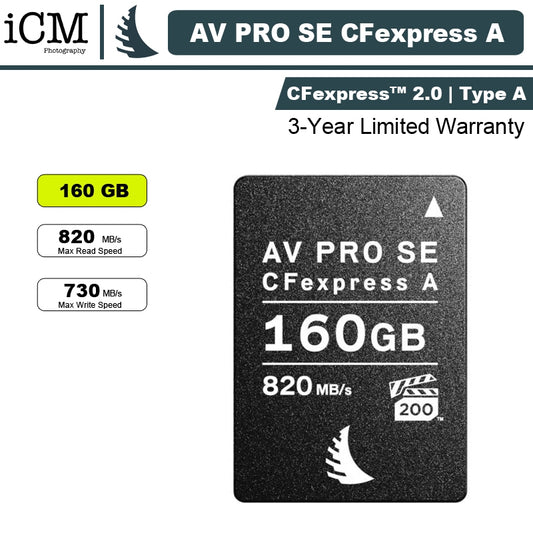 Angelbird 160GB AV PRO CFexpress 2.0 Type A SE Memory Card